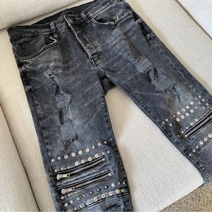 Mens Zara Skinny Jeans with Zips